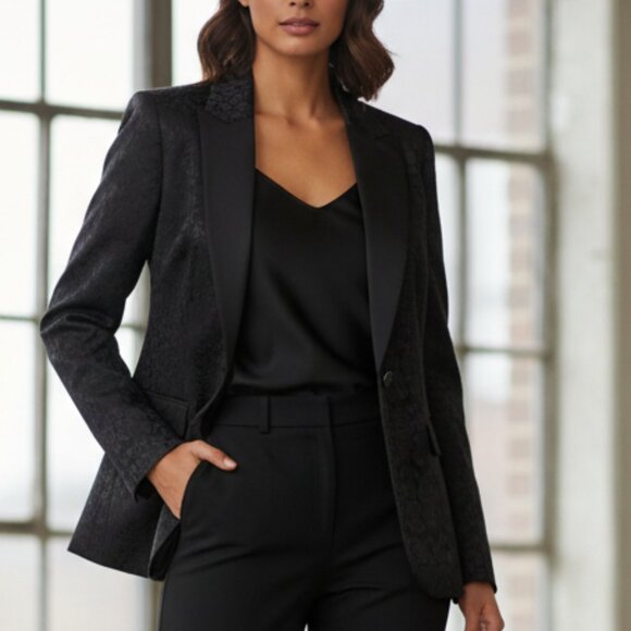 Dana Buchman Damask Black Blazer - Picture 9 of 9
